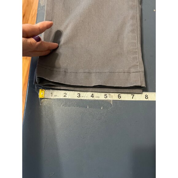 Lands End Womens Mid Rise Straight Leg Pants Gray Size 18 - Picture 7 of 11